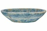 Polished, Blue Calcite Bowl - Argentina #209155-2